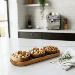 اردو خوری سه تیکه چوب گردو - تصویر 2