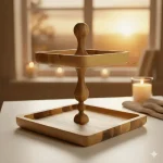 شیرینی خوری دو طبقه مربع - تصویر 4