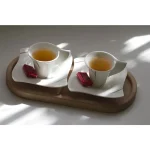 سینی چوبی مستطیل مدل لبه دار | تمام چوب راش - تصویر 2