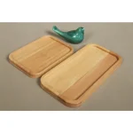 سینی چوبی مستطیل مدل لبه دار | تمام چوب راش - تصویر 4