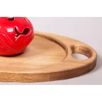 سینی چوبی گرد دسته دار | تمام چوب راش - تصویر 3